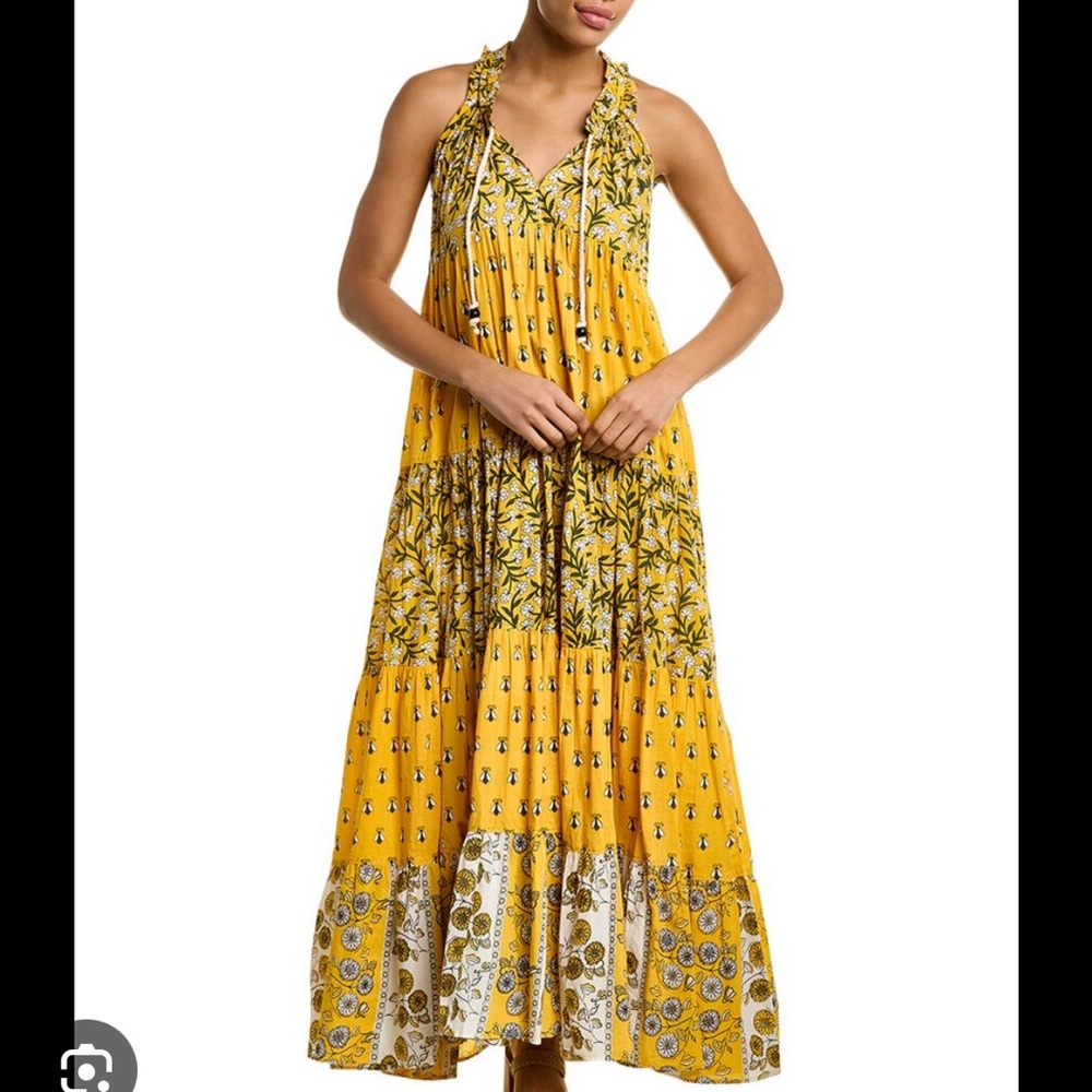 Yellow Floral Maxi Dress